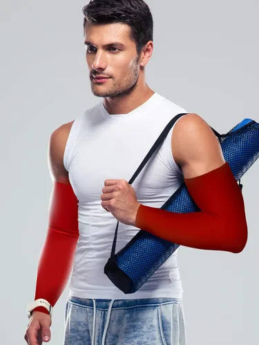 Miniatura 4 de Bememo 9 pares de mangas de protección UV, mangas de enfriamiento largas para brazos para hombres y mujeres