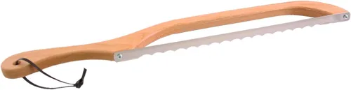 Miniatura 12 de Out of the Woods of Oregon Cuchillo para cortar pan y bagel estilo arco de Estados Unidos para rebanar masa madre, bagels y más, aliso natural