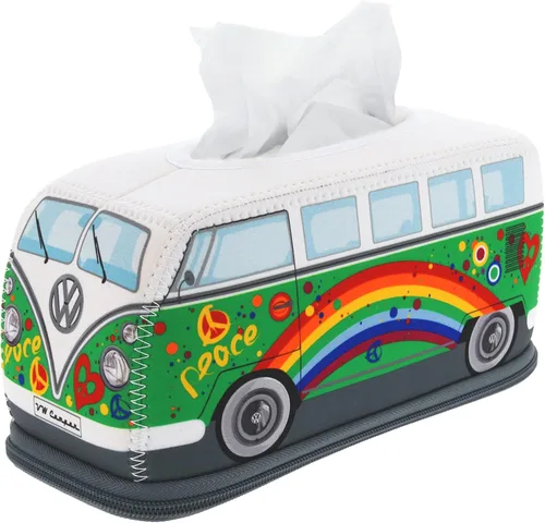 Miniatura 7 de BRISA VW Collection Volkswagen - Dispensador de neopreno para pañuelos de papel, pañuelos cosméticos o servilletas en diseño de autocaravana T1