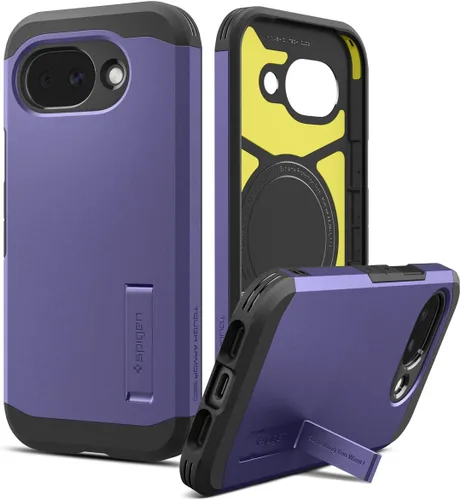 Miniatura 14 de Spigen Funda para Pixel 9a, Tough Armor (Ai) MagFit (2025) [Compatible con accesorios MagSafe] - Negro