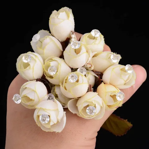 Miniatura 7 de 300 alfileres de diamantes de flores de 2 pulgadas, broches de ramillete de cristal, broche de boda, alfileres de cabeza de ramillete transparentes