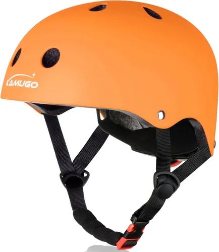 Miniatura 12 de KAMUGO - Casco ajustable para niños, adecuado para niños pequeños de 2 a 14 años, para niños y niñas, seguridad multideportiva para ciclismo, Rosa