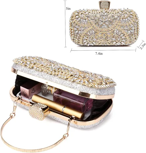 Miniatura 7 de Bolso de mano de noche para mujer boda fiesta de graduación regalo de Navidad y fiesta de Navidad