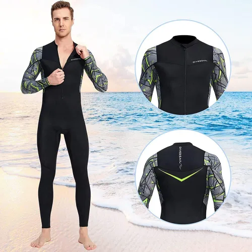 Miniatura 3 de Skins de buceo para mujeres y hombres, traje de baño de cuerpo completo, rashguard, piel de buceo, traje de neopreno delgado, de una pieza, manga