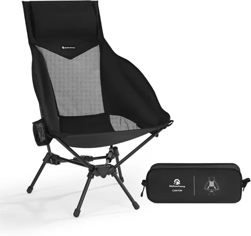 Miniatura 10 de MellowCamp Silla de camping, silla de senderismo plegable ultraligera, compacta y portátil para senderismo, camping, mochileros, playa, viaje