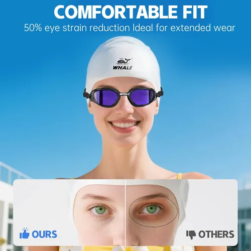 Miniatura 3 de Whale Gafas de natación polarizadas UV400 antivaho adecuadas para adultos y adolescentes