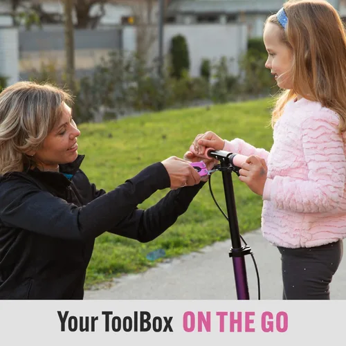 Miniatura 6 de Multiherramienta Rosa 15-en-1 para Mamá, Esposa, Hija, Abuela, Alicates de Multiherramienta EDC Práctica, Cuchillo de Bolsillo con Bloqueo