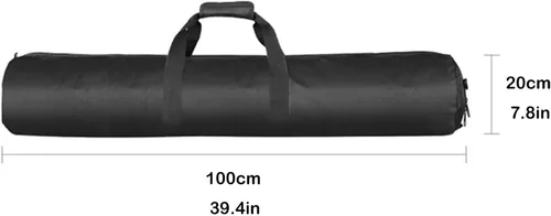 Miniatura 5 de Meking Bolsa de transporte acolchada de 39 pulgadas, funda de transporte resistente para trípode de fotografía con correa para soportes de luz