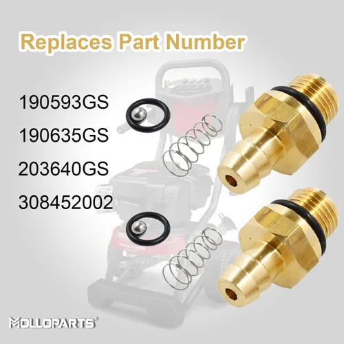 Miniatura 4 de 190593GS Kit de inyector de jabón químico para lavadora a presión, 2 piezas, compatible con Homelite, Ryobi, Husky, Troy Bilt reemplaza a 190635GS