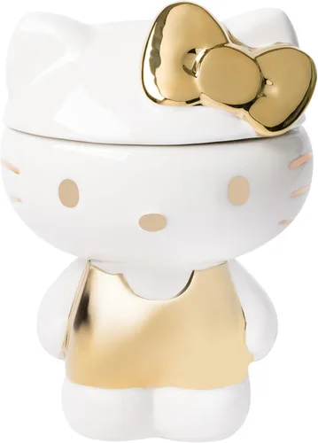 Miniatura 14 de Silver Buffalo Sanrio Hello Kitty Tazón de galletas diseño de gatito rosa tamaño mediano de cerámica Hello Kitty Waving (cerámica)