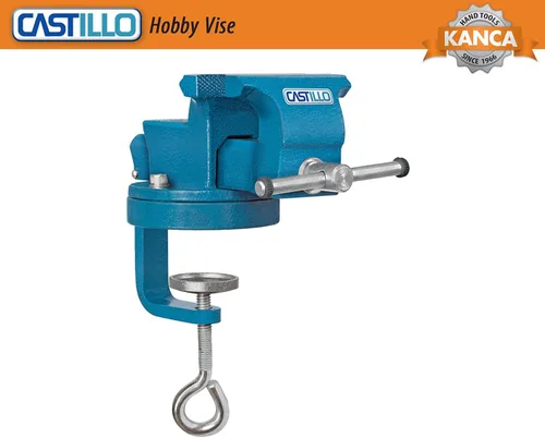 Miniatura 2 de KANCA FINEMECHANICS FM-50, tornillo de banco de 2 pulgadas con base giratoria de 360 grados y máxima durabilidad, mini tornillo de banco