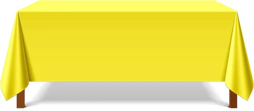 Miniatura 48 de Pomp Mantel Premium de Poliéster de 60" x 84" en Color Amarillo Plátano Tela Fácil de Cuidar, Resistente a Arrugas y Manchas Para Mesa Banana