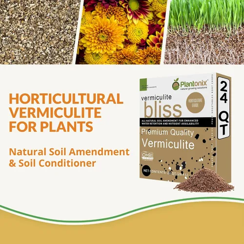Miniatura 2 de Vermiculita Bliss (24 cuartos de galón) - Vermiculita orgánica para jardinería - Enmienda de suelo 100% natural - Vermiculita a granel para plantas
