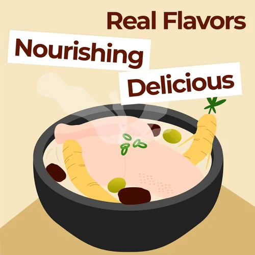 Miniatura 10 de Surasang Samgyetang - Ingredientes de sopa de pollo con ginseng coreano, kit de sopa coreana, mezcla de hierbas para alimentos saludables, hecho