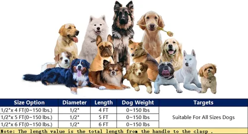 Miniatura 6 de Correa de perro resistente para perros de raza grande, mediana y pequeña, correa de perro reflectante con asa cómoda, correas de cuerda