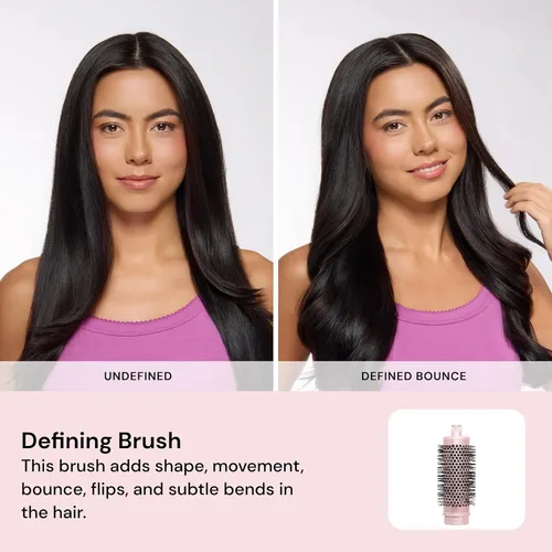 Miniatura 9 de L'ANGE HAIR TurboStyle - Sistema de peinado y secado de aire todo en uno Accesorios 5 en 1 con rizadores de envoltura automática y cepillo Negro