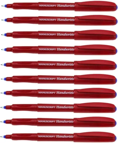 Miniatura 2 de Manuscript Bolígrafos de escritura a mano ergonómicos y lavables de tinta - Paquete de 10