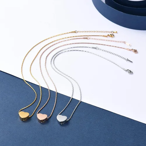 Miniatura 105 de constantlife Joyería de cremación para cenizas – Colgante de corazón conmemorativo collar de urna conmemorativa soporte para cenizas de acero