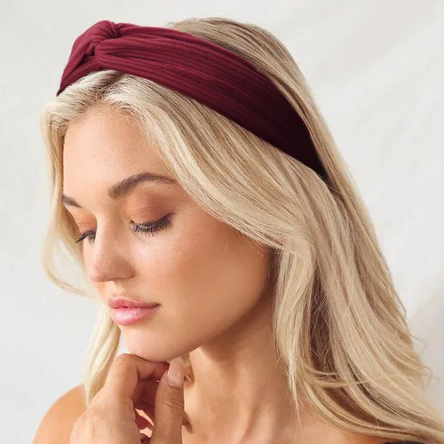 Miniatura 71 de DRESHOW Paquete de 8 diademas anudadas para mujer, con tiras cruzadas, antideslizantes, bohemias, trenzadas, accesorios para el cabello