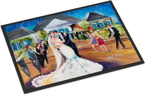 Miniatura 41 de Caroline's Treasures JMK1017JMAT - Tapete de caza de rana garza azul, 24 x 36 pulgadas, tapete para puerta delantera, interior y exterior