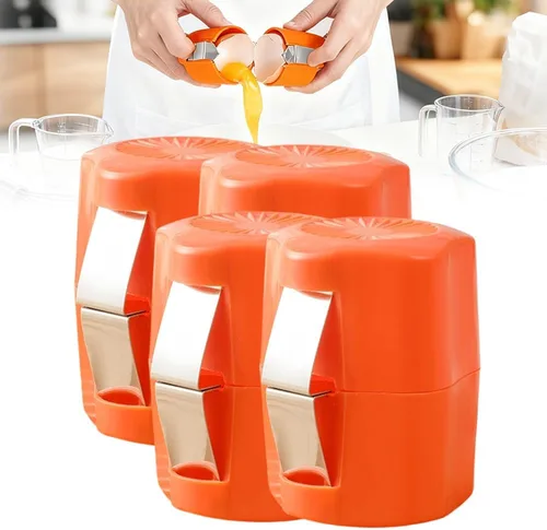 4 abridores de cáscaras de huevo, cortador de cáscara de huevo de acero inoxidable 2026, herramienta multifuncional para galletas de huevos, pelador