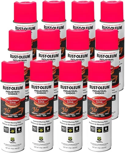 Miniatura 11 de Rust-Oleum 203023 Industrial Choice - Pintura en aerosol para marcado a base de disolvente invertido, 17 onzas, verde fluorescente