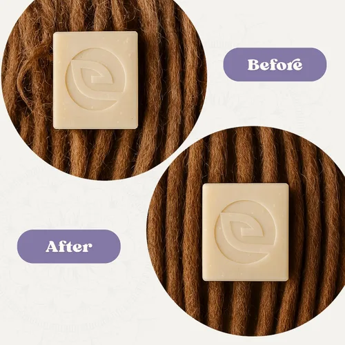 Miniatura 7 de Vegan Loc Shampoo Bar – Champú clarificador de rastas de lavanda sin residuos, hecho para el cuidado del cabello de las rastas