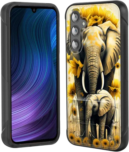 Miniatura 20 de Funda para Galaxy S24 Plus con soporte, doble capa híbrida de policarbonato duro y silicona suave, resistente a prueba de golpes, funda protectora