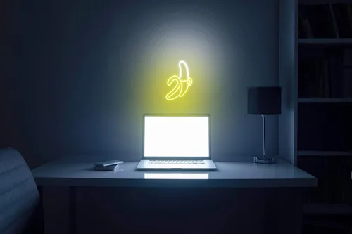 Miniatura 5 de ADVPRO Banana Flex - Letrero de neón LED de silicona azul y rojo st16s33-fnu0042-br