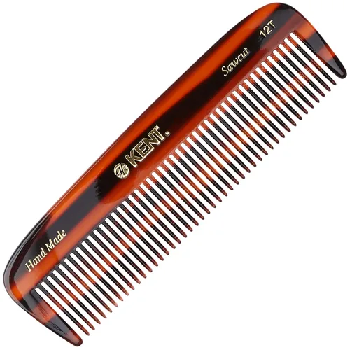 Miniatura 13 de Kent 12T TW Peine de Bolsillo - Peine de Cabello de Dientes Anchos Hecho a Mano para Hombres, Mujeres y Niños - Peine de Viaje, Barba y Bigote