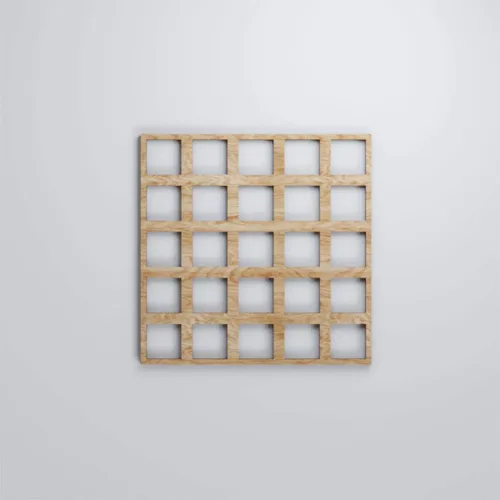 Miniatura 5 de 7 3/8"W X 7 3/8"H Extra Pequeña Manchester Decorativos Paneles De Pared De Madera De Calado, Roble Rojo