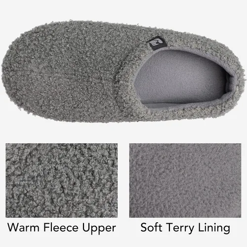 Miniatura 5 de RockDove - Pantuflas de vellón de estilo cerrado para mujer, ideales para interiores