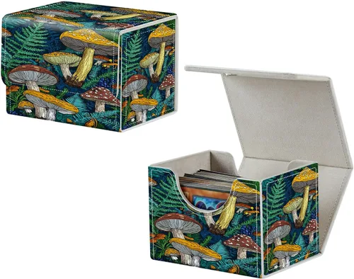 Miniatura 19 de MTG Commander - Caja de cartas intercambiables, más de 100 tarjetas con funda con funda de piel sintética, caja de almacenamiento de tarjetas