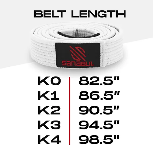 Miniatura 7 de Sanabul Cintos para Jiu Jitsu BJJ brasilero Profesional.