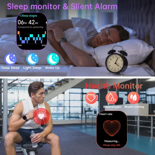 Miniatura 8 de Reloj inteligente para hombre, GPS, 2.06 pulgadas, HD, AMOLED, militar, multideporte, rastreador de fitness con llamada Bluetooth, brújula