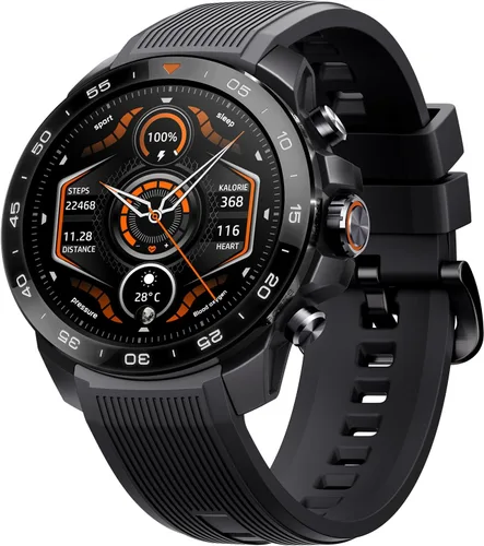 mibro GS Explorer S - Reloj inteligente resistente para hombre con cerámica resistente a los arañazos y pantalla AMOLED de 1.32 pulgadas, batería de