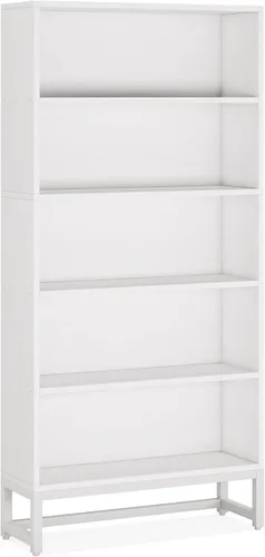 Miniatura 8 de Tribesigns Estantería Alta Negra Librero, Estanterías Grandes de 70.8" Pulgadas Organizador con Luces LED, Estantería de Biblioteca Independiente