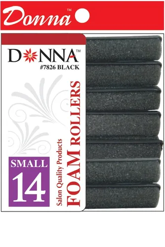 DONNA Rodillos de espuma para el cabello, rizadores con pinzas para el cabello para peluquería sin calor (5/8 pulgadas (D) pequeñas)