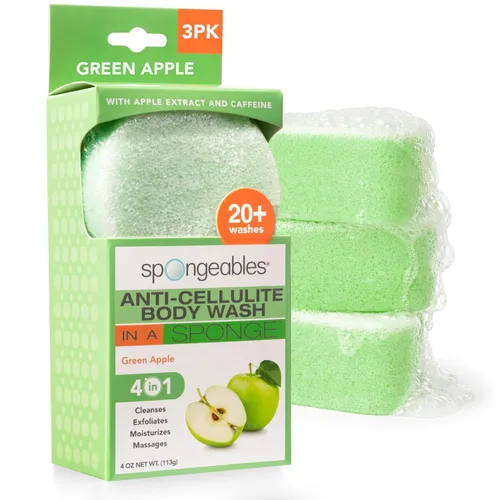 Miniatura 9 de Spongeables Anti-Cellulite Body Wash in a Sponge, Moisturizer and Exfoliator, 20+ Washes