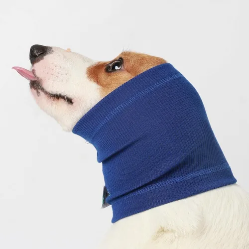 Miniatura 12 de Envolturas para las orejas sin sacudidas para perros, suave con capucha calmante para perros, orejeras para ansiedad, aseo, baño, natación, Negro