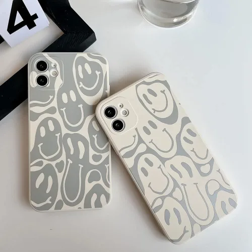 Miniatura 2 de Bonita funda divertida para teléfono compatible con iPhone 11, fundas femeninas de silicona líquida, goma de gel suave de dibujos animados, forro