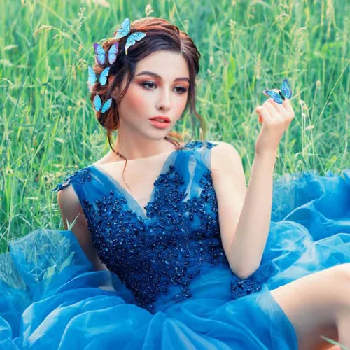 Miniatura 7 de BARTOSI Pinzas para el cabello de mariposa azul, horquillas para el cabello, lindas mariposas, accesorios para el cabello para mujeres y niñas