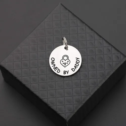 Miniatura 6 de MAOFAED Regalo para parejas, regalo para esclava propiedad de papá DDLG, regalo BDSM, regalo para el día de San Valentín, regalo para ella, Metal