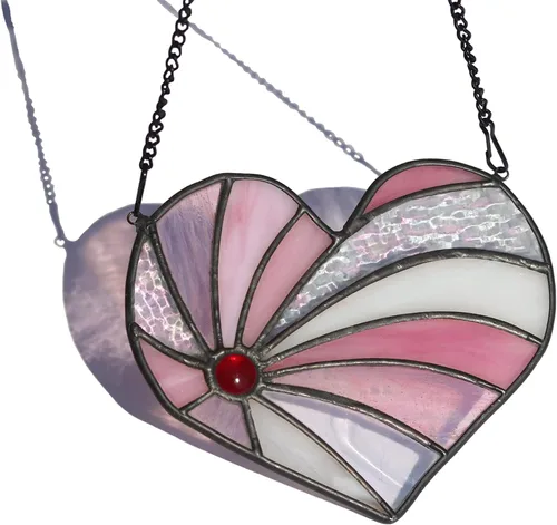 Miniatura 3 de Atrapasoles con forma de corazón para colgar ventanas, regalo de cumpleaños en forma de corazón para abuela, tía, hermana, padres, para mujeres