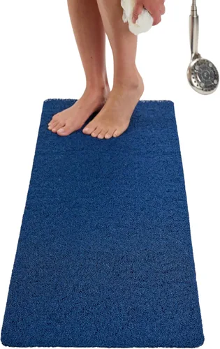 Miniatura 88 de Tapete de ducha antideslizante para bañera - Tapete de baño de lufa para baño - Tapete de baño de 40 x 16 pulgadas - Alfombra de baño antideslizante