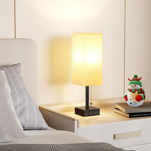 Miniatura 8 de aooshine - Juego de 2 lámparas de mesita de noche - Lámparas pequeñas de dormitorio blancas con 3 temperaturas de color (3000K/5000K/4000K), lámpara