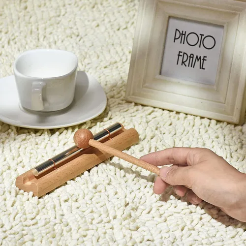 Miniatura 5 de Solo Chime - Instrumento de percusión musical con mazo para meditación, uso en el aula y terapia de sonido