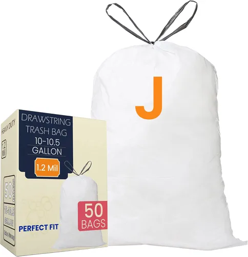 Miniatura 15 de Code H - Bolsas de basura resistentes con cordón de 8 a 9 galones compatibles con simplehuman Code H - Bolsas de basura de 8-9 galones