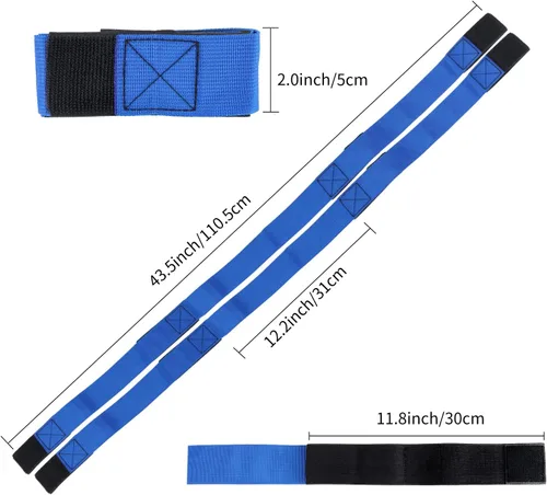 Miniatura 2 de Bandas de carreras de 4 patas, cuerda de amarre de carreras de 4 patas, colorida y duradera y firme elástica para niños y adultos, relevos