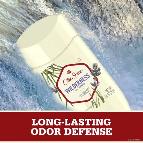 Miniatura 6 de Old Spice Desodorante antitranspirante para hombres, desierto con lavanda, inspirado en la naturaleza, sólido invisible 2.6 onzas (paquete de 12)